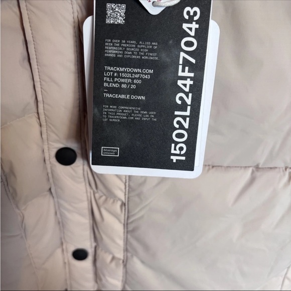 Mens large Obermeyer Cement Puffer Jacket - Picture 5 of 11